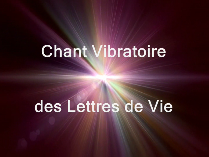 Chant vibratoire des lettres de vie image