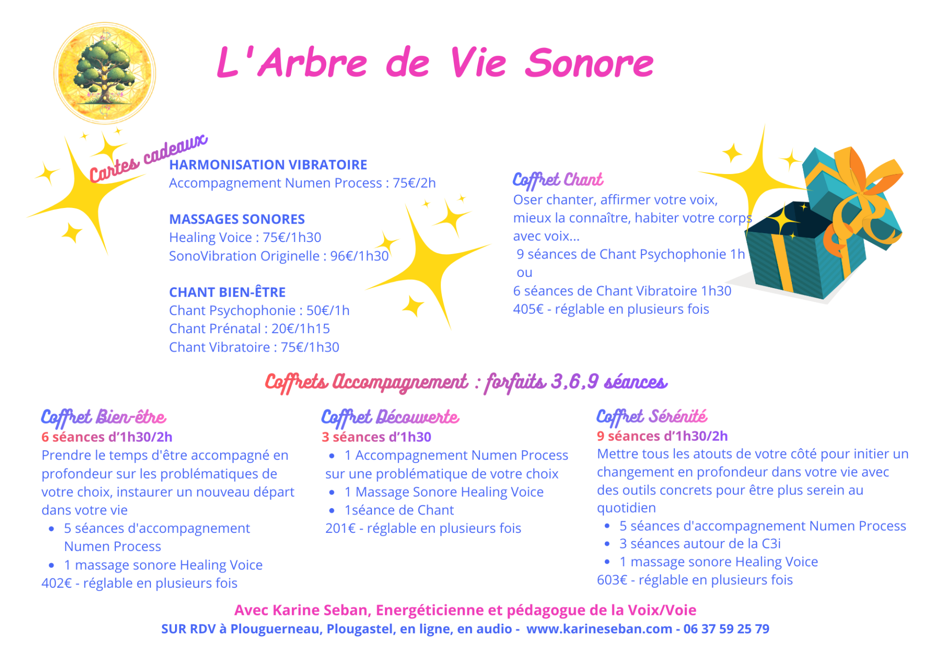 Coffrets-accompagnement-bien-etre-cartes cadeaux-massages-sonores-brest