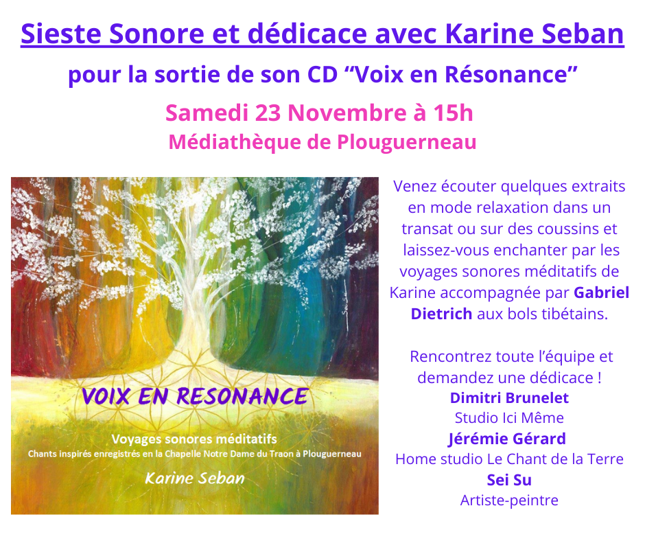 Voix en resonance sieste sonore et dedicace a plouguerneau 1